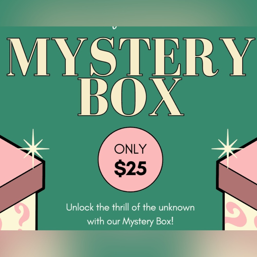 A box of new and like new clothing and accessories for $25. Worth over $150.